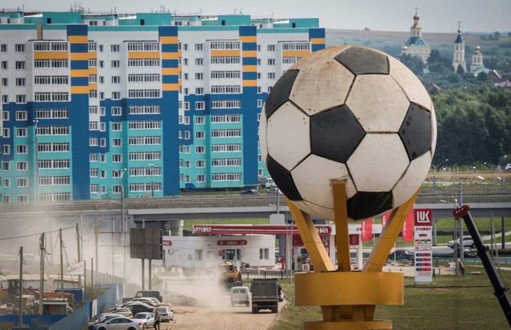 Football fever has hit Saransk. AFP