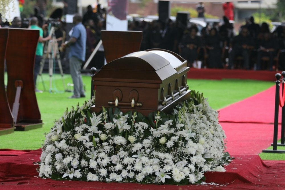 Ghana celebró un funeral de estado en recuerdo de Christian Atsu. AFP