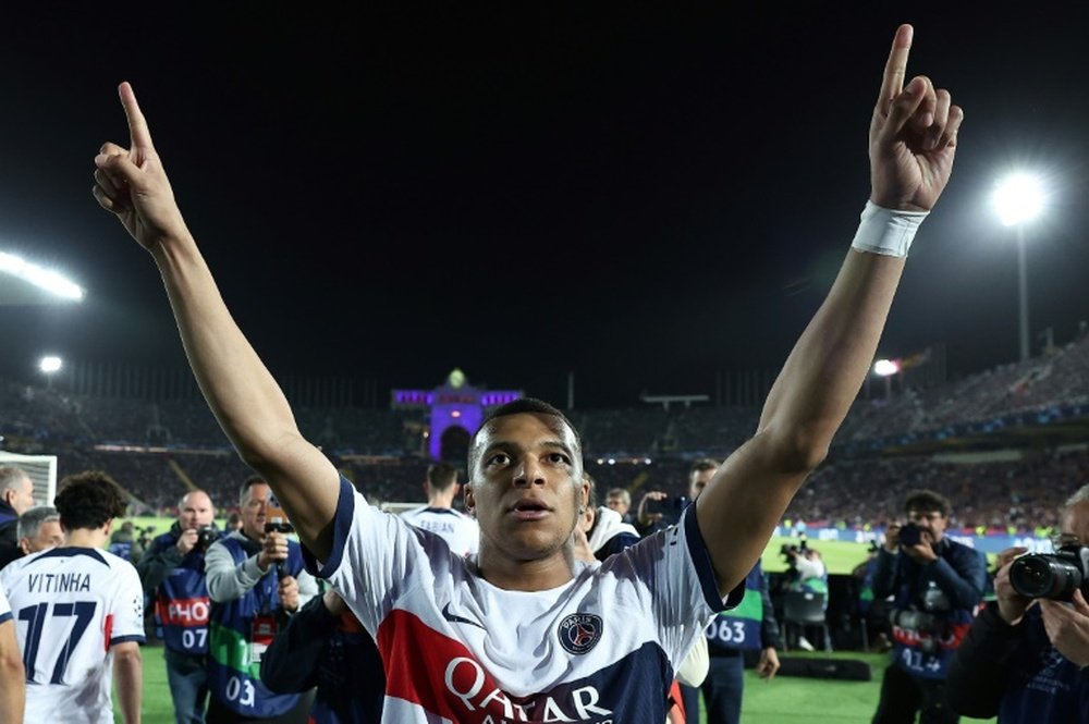 Mbappe is the 10th top goalscorer in European Cup history. AFP