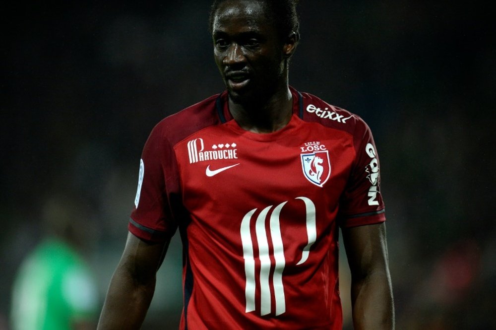 L'attaquant portugais de Lille Eder, le 14 mai 2016 à Saint-Etienne face aux Verts. AFP