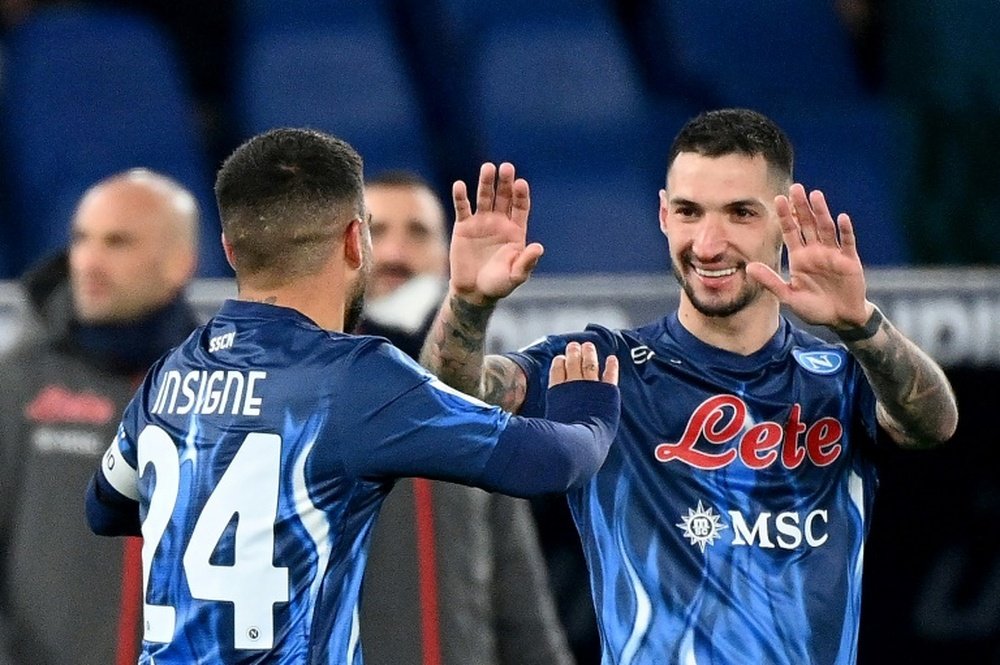 Politano gave an interview without Napoli's authorization. AFP