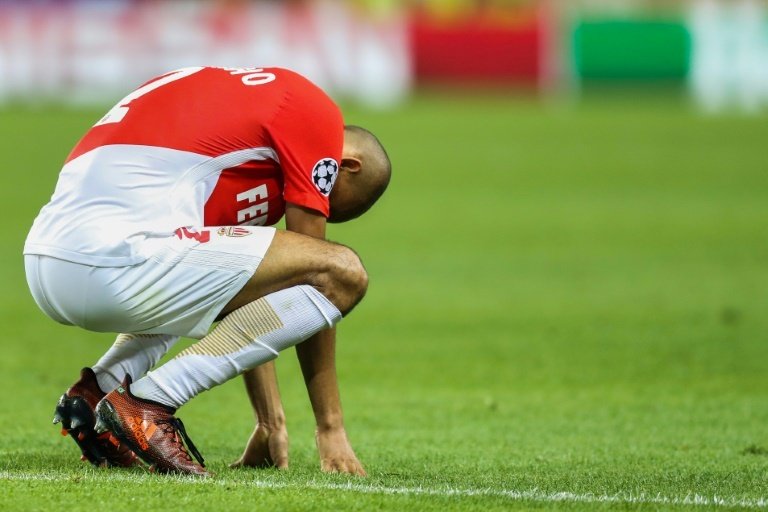 Fabinho expects to leave Monaco at the end of the season. AFP