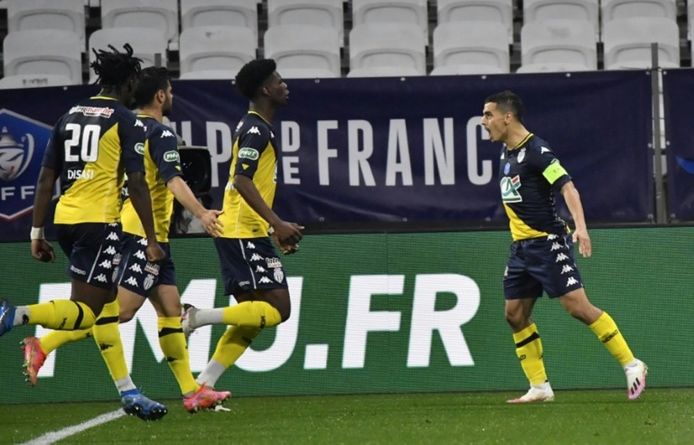Ben Yedder hizo el único gol del Mónaco ante el Angers. AFP/Archivo