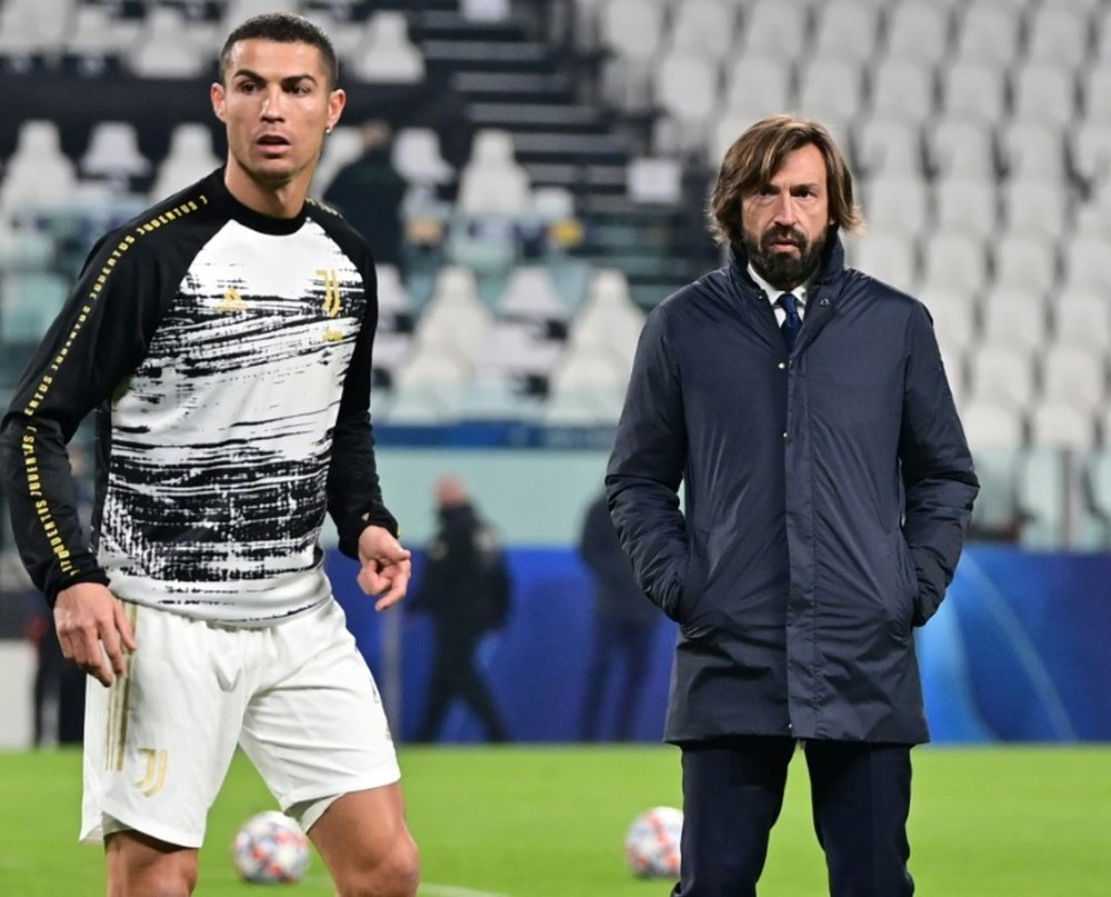 Conférence de presse de Pirlo. afp