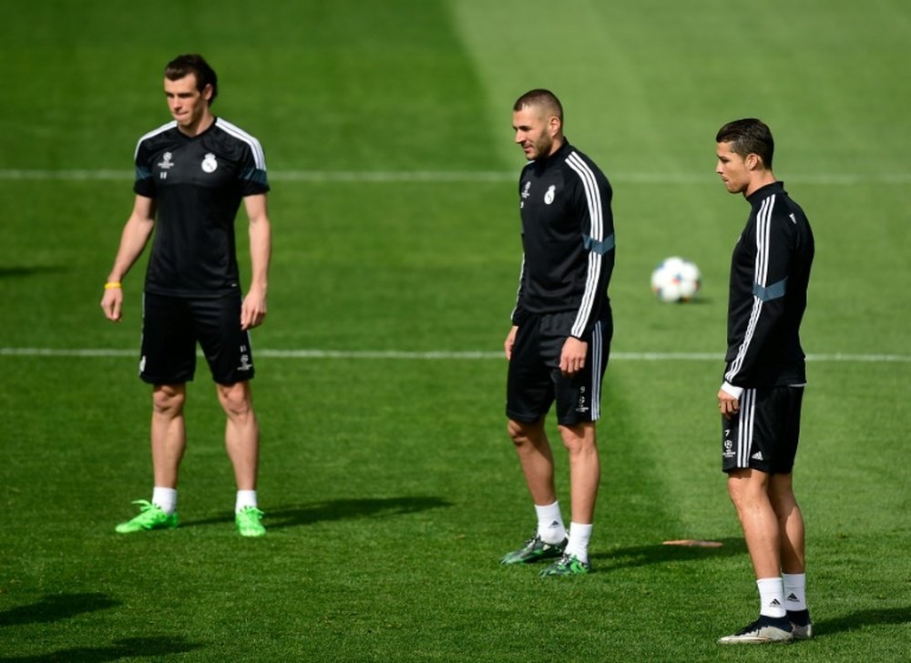 Bale, Benzema y Cristiano, suficiente para Zidane. AFP