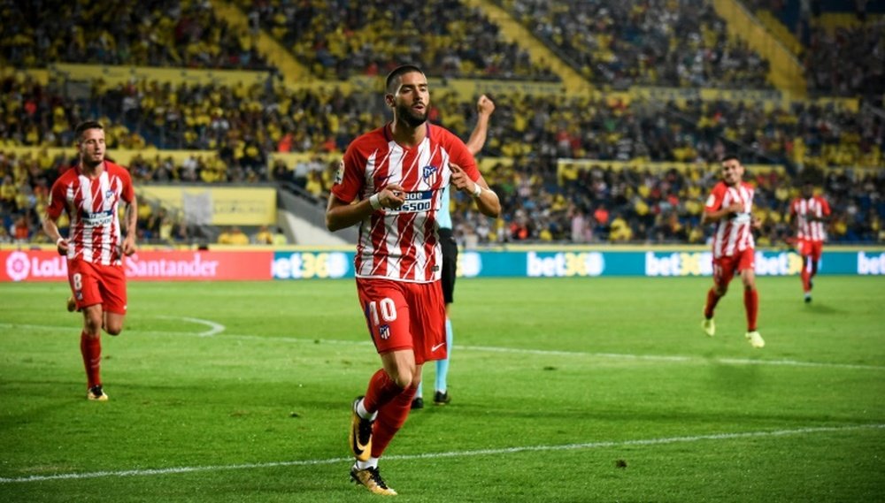 A Carrasco goal helped his side to a victory against Las Palmas. AFP