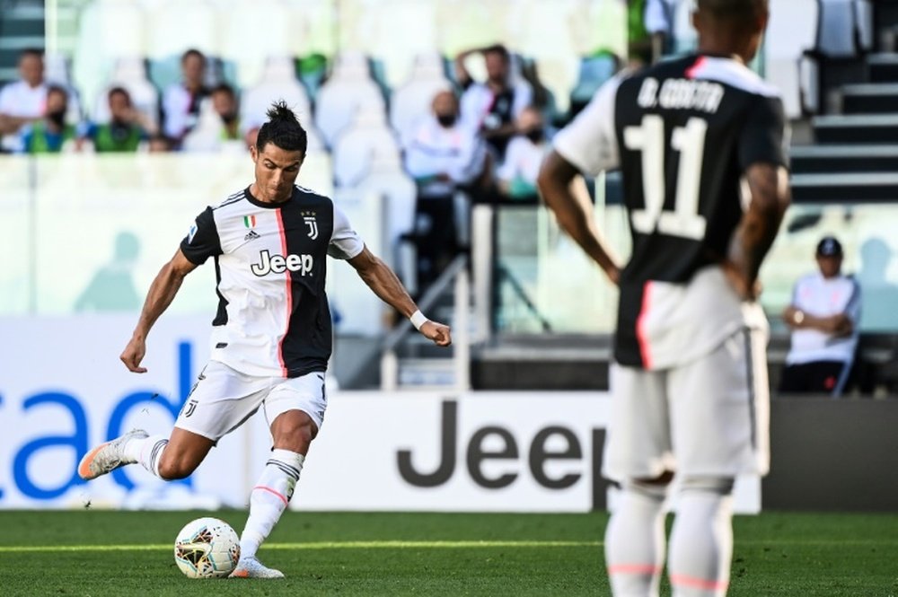 Maurizio Sarri revient sur le but de Cristiano Ronaldo. AFP