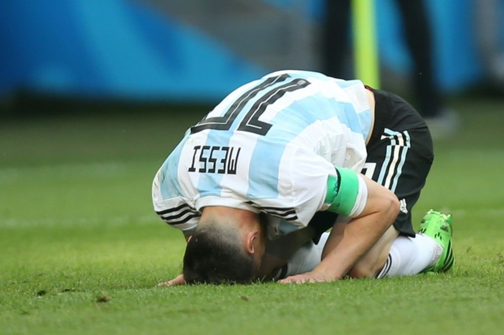 Messi quitte le Mondial sur de tristes performances. AFP