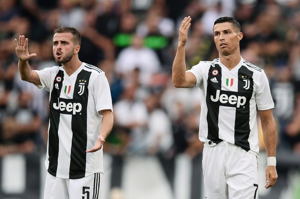 Pjanic a regretté l'expulsion de Cristiano Ronaldo au Mestalla. EFE