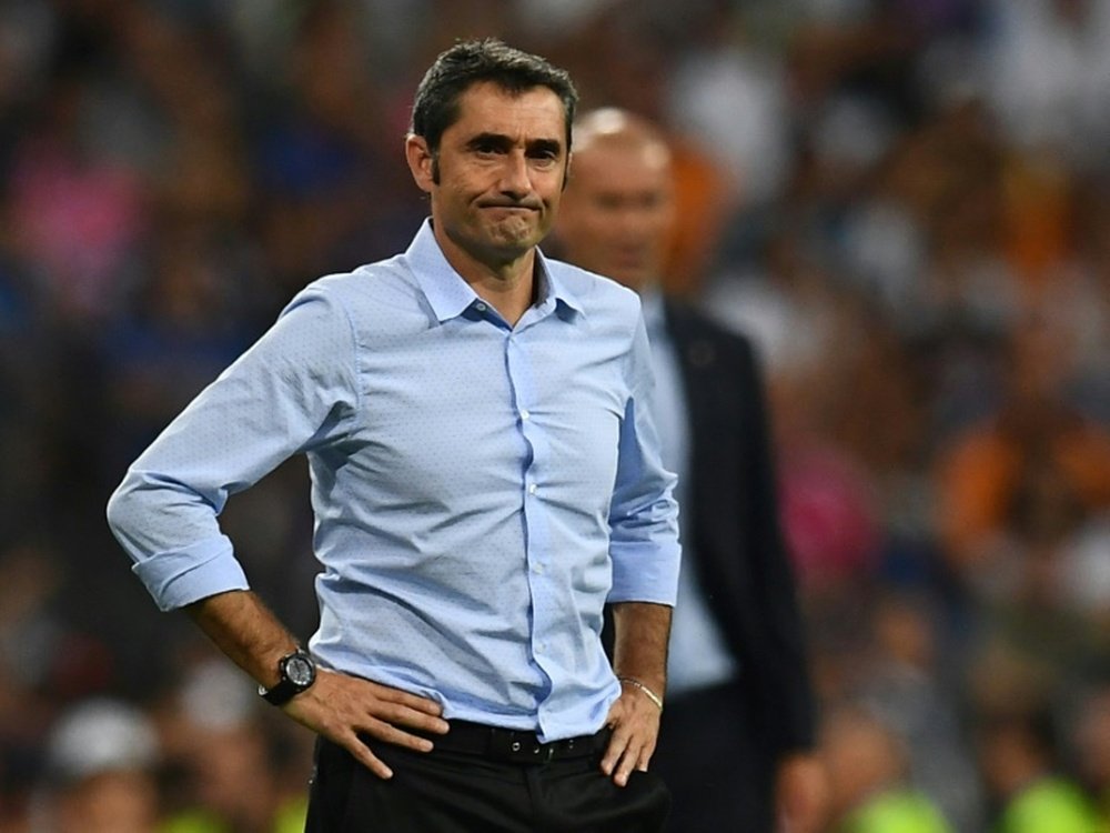 Ernesto Valverde wants to move on with his side Barcelona. AFP