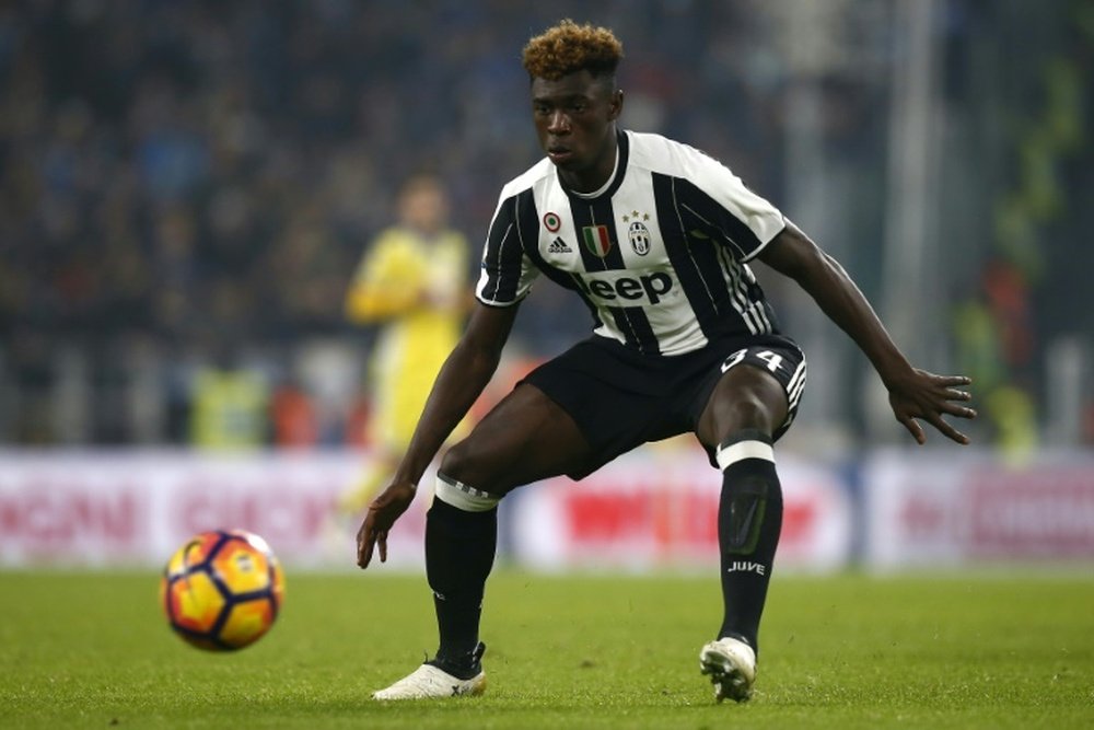 Moise Kean seguirá en la Juventus. AFP