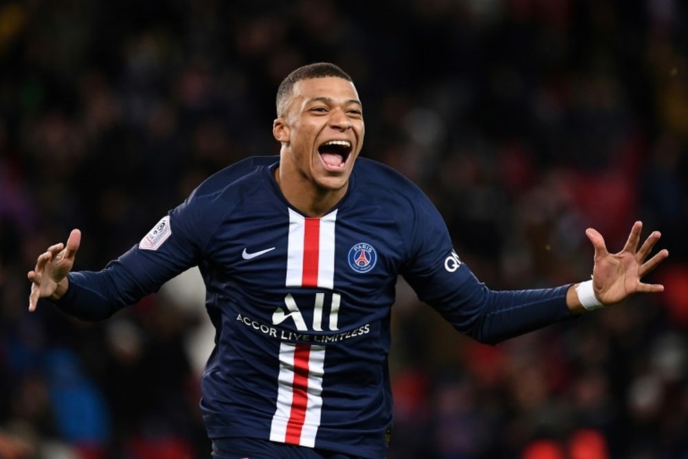 Stellar Mbappé: 30 goals for two consecutive seasons. AFP