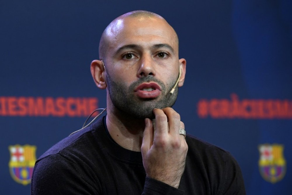 Mascherano habló sobre su salida del Barcelona. AFP