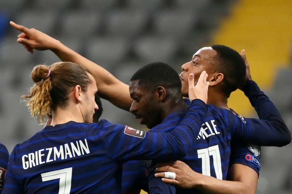 Dembélé a recupéré le numéro 7 de Griezmann. AFP
