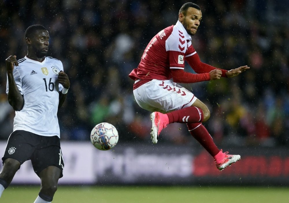 Alemania logró rescatar un empate 'in extremis' de su visita a Dinamarca. AFP