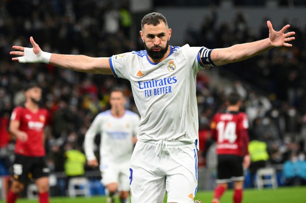 Karim Benzema analizó la temporada actual del Real Madrid. AFP