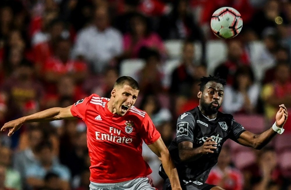 O Benfica avança na renovação de Rúben Dias. AFP