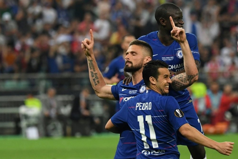 Lazio could get two Chelsea strikers for nothing. AFP