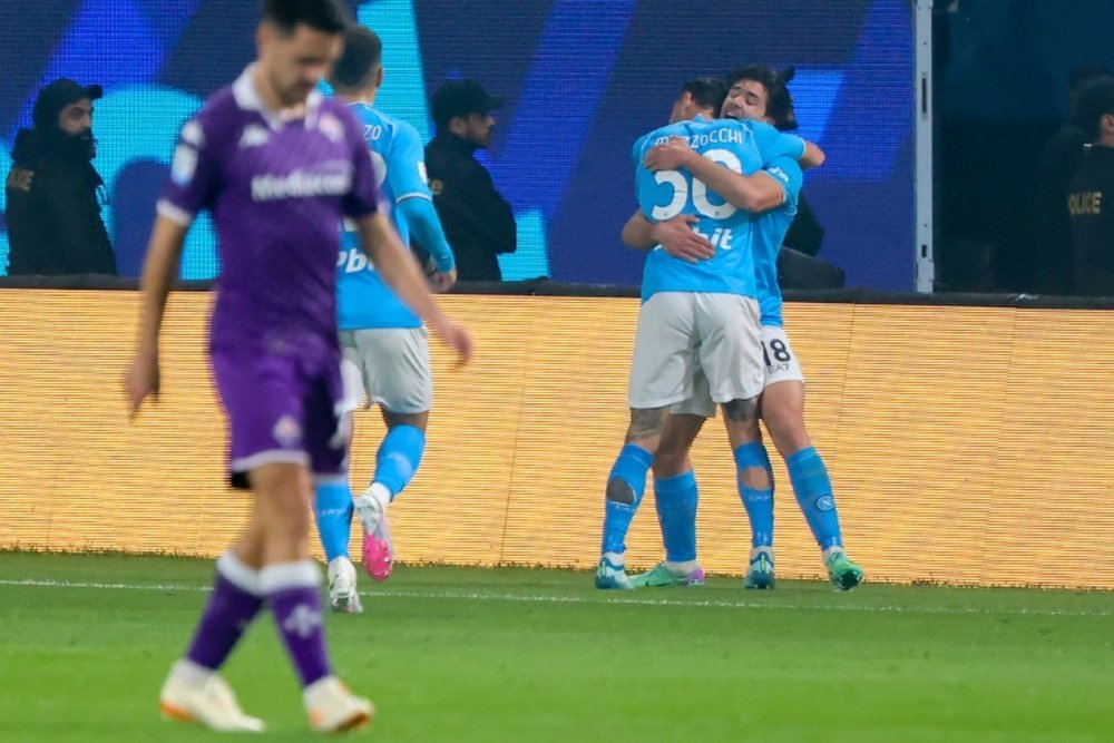El Nápoles goleó a la Fiorentina con una buena actuación de Simeone. AFP
