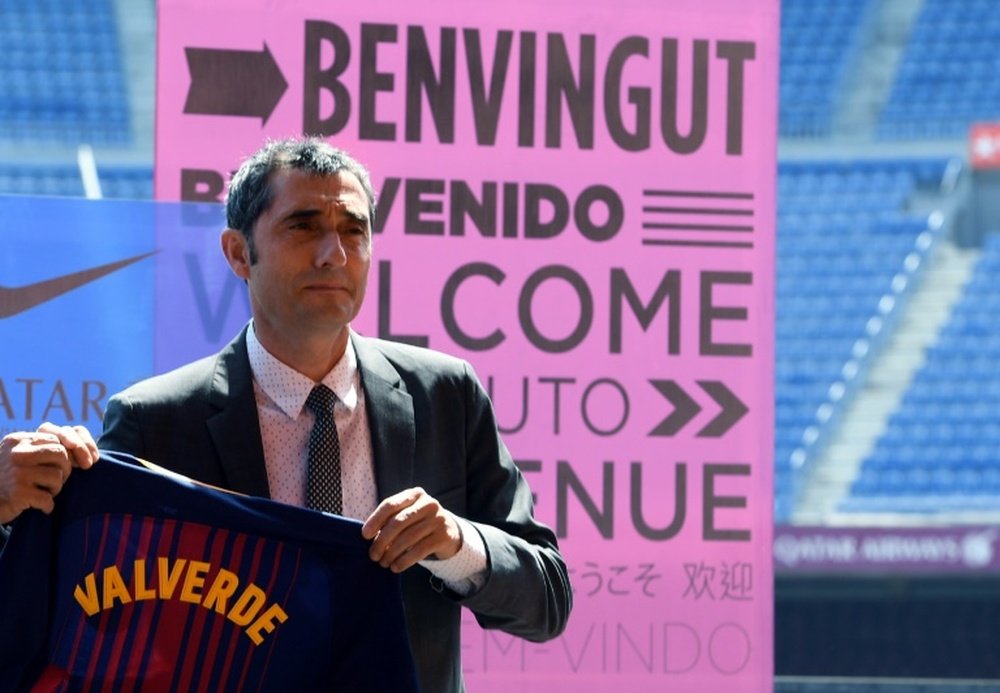 Parece que, al menos por ahora, Valverde cuenta con el respaldo de los pesos pesados del club. AFP