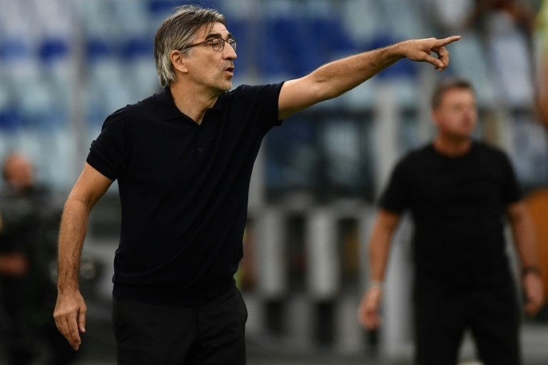 Atalanta have confirmed that the coach's condition is improving steadily. AFP