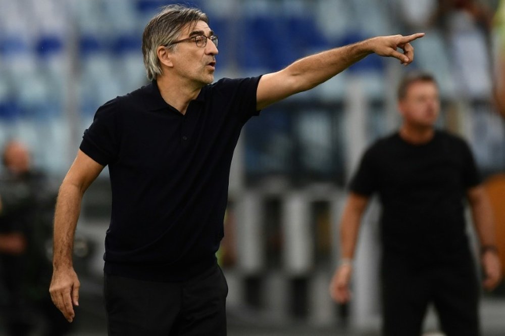Atalanta have confirmed that the coach's condition is improving steadily. AFP