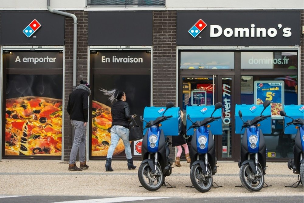 Un Dominos Pizza à Calais, le 2 février 2016