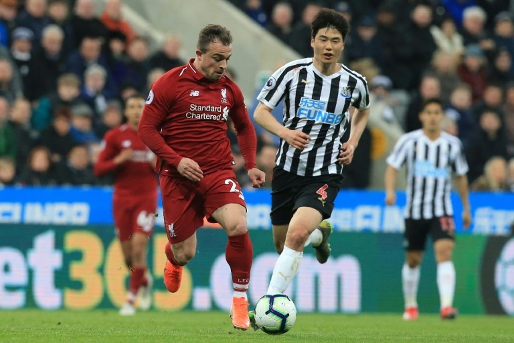Shaqiri could leave Liverpool. AFP