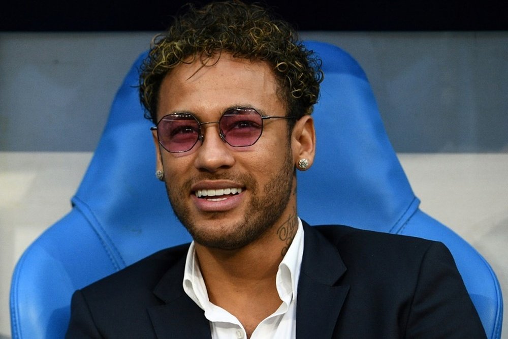 Neymar, avant la finale de Coupe de France entre Les Herbiers et le PSG. AFP