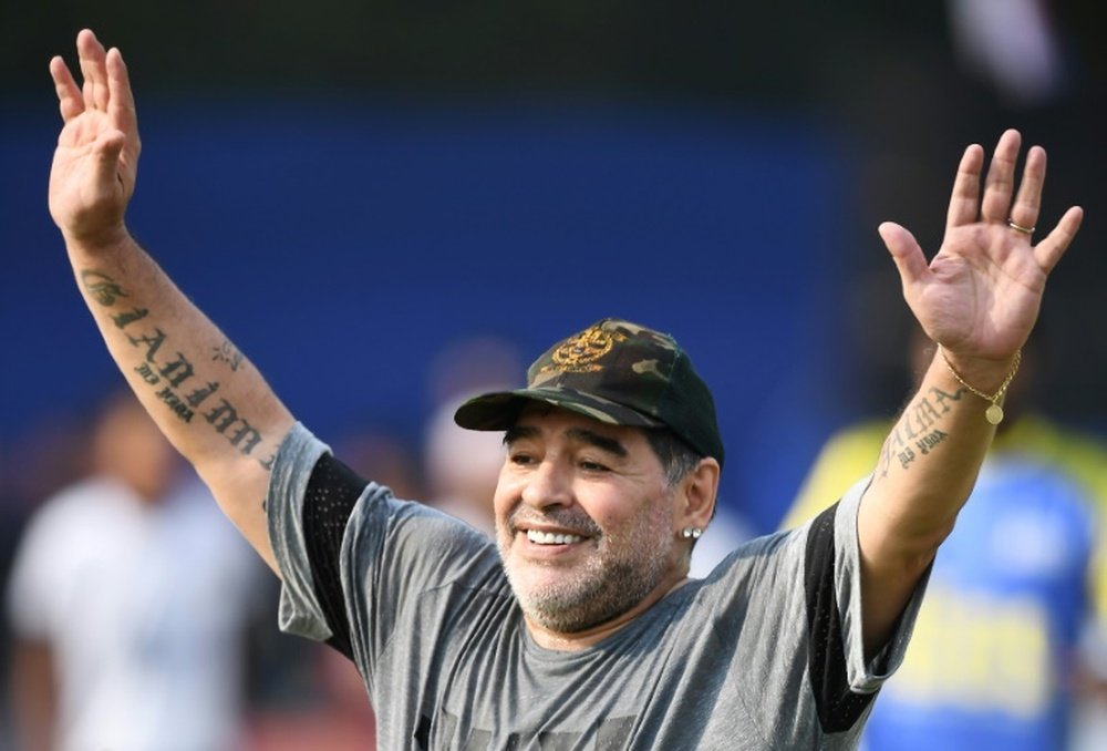 Il mondo del calcio saluta Maradona. AFP