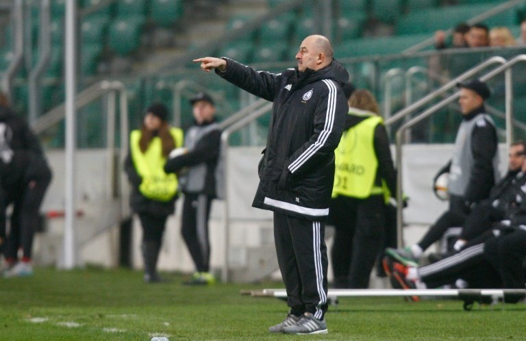 Le Russe Stanislav Cherchesov, alors entraîneur du Legia Varsovie. AFP