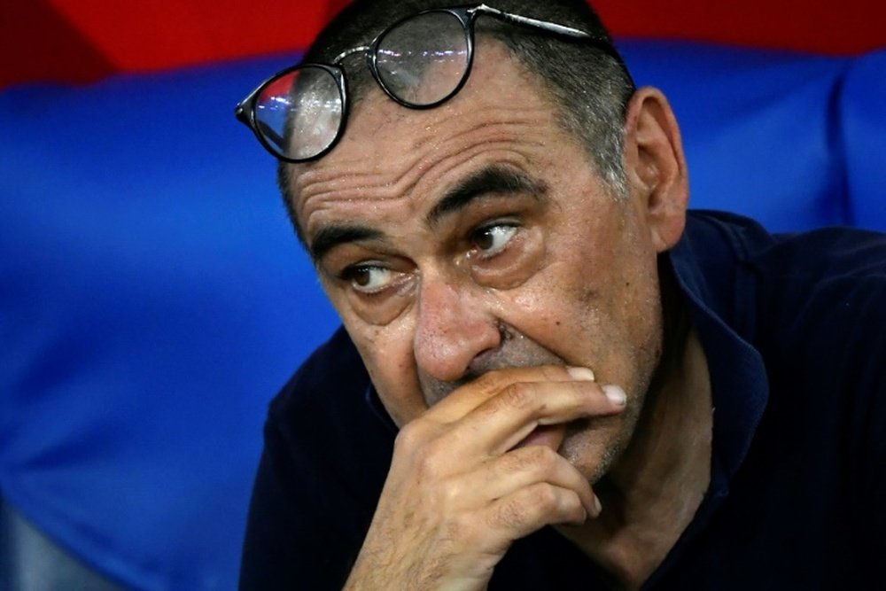 Maurizio Sarri still has a contract with the club. AFP