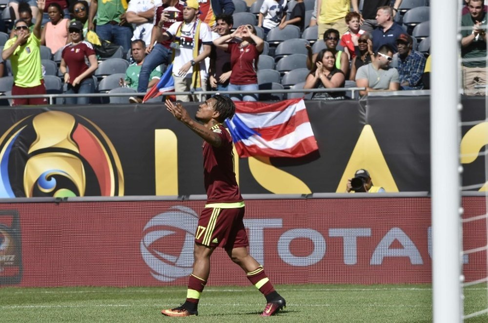 El jugador venezolano ya anotó su primer gol con Atlanta United. AFP