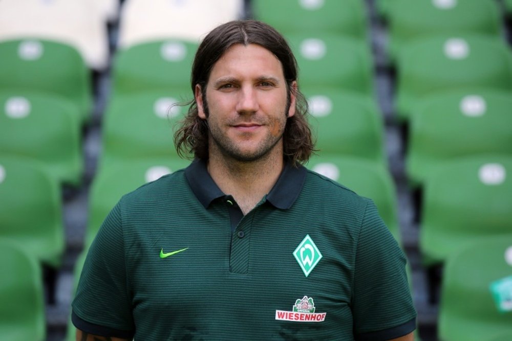 L'ancien international allemand Torsten Frings, alors entraîneur adjoint du Werder Brême. AFP
