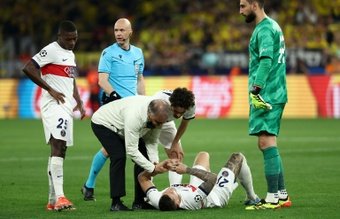 Lucas Hernandez souffre d'une rupture du ligament croisé du genou. AFP