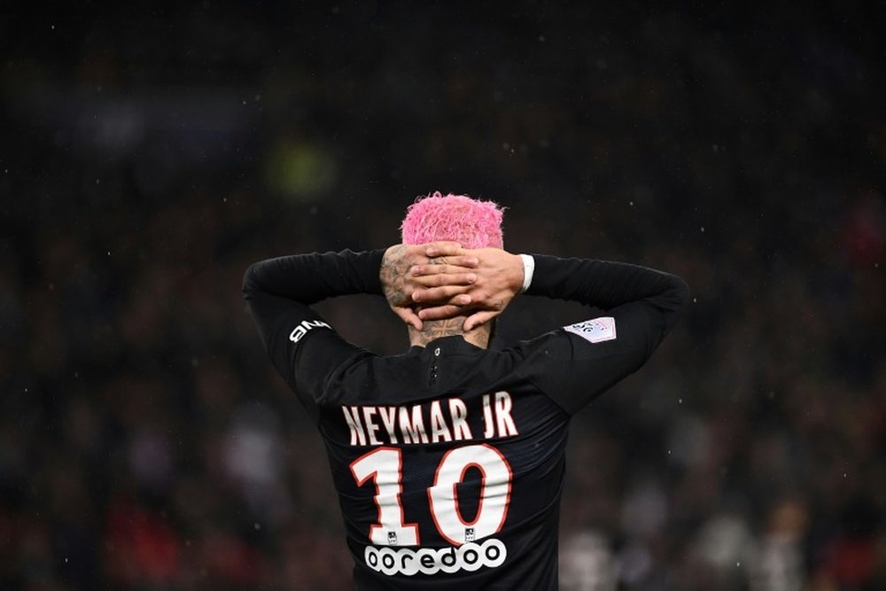 Le message de Neymar à un enfant syrien. AFP
