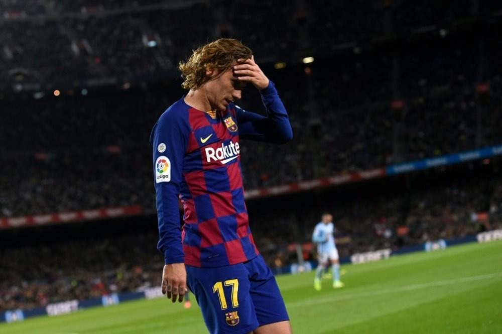 Torcedores culpam Griezmann pela saída de Messi. AFP