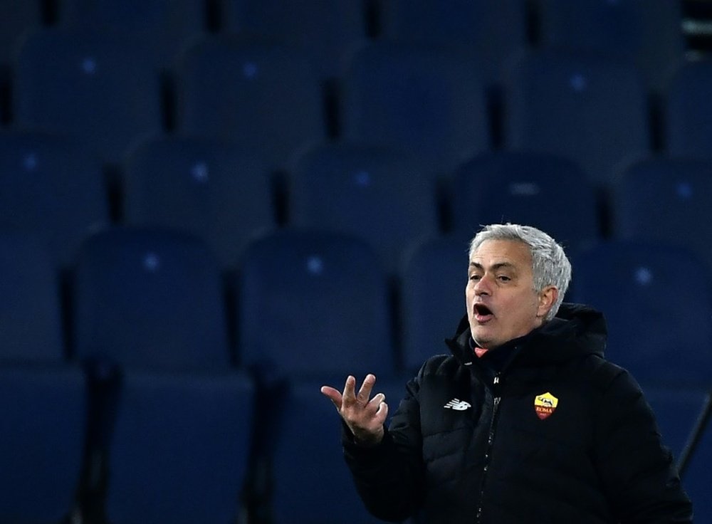Mourinho banned for two games after confrontation with referee. AFP
