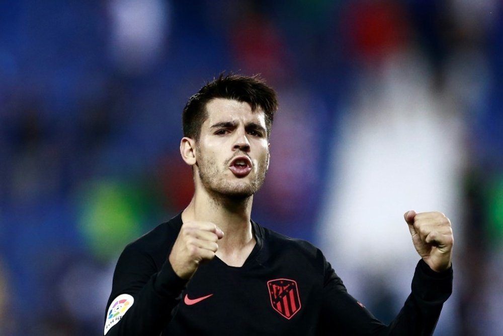 Morata will become an Atletico Madrid player from next summer. AFP