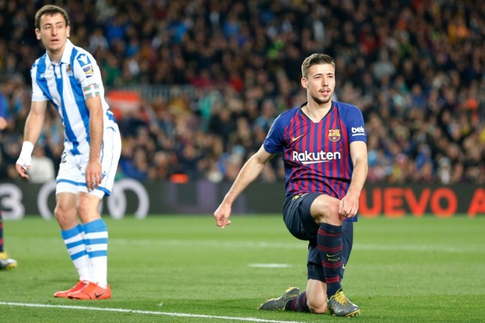 Barcelona's Lenglet discussed Griezmann's potential move to the Camp Nou. AFP
