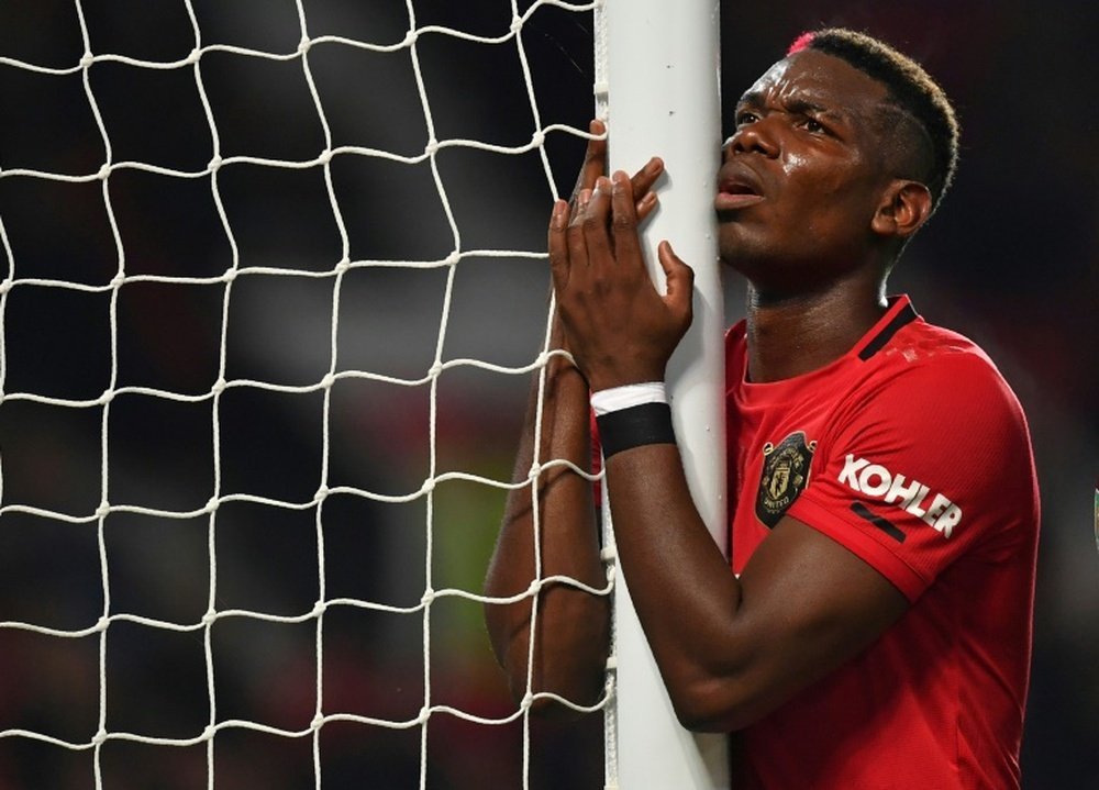 Pogba podría salir del United este verano. AFP