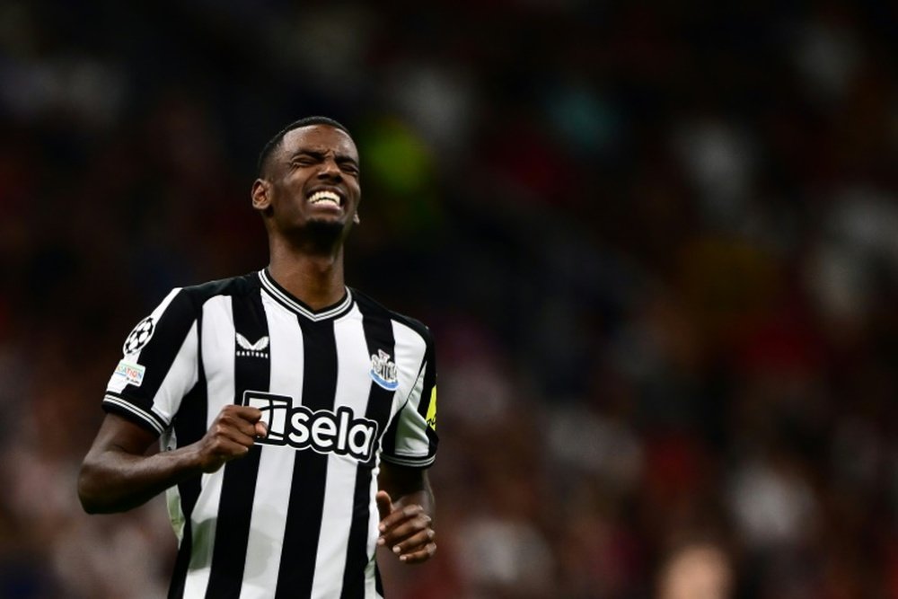 Alexander Isak has scored seven goals in Newcastle's last eight matches. AFP