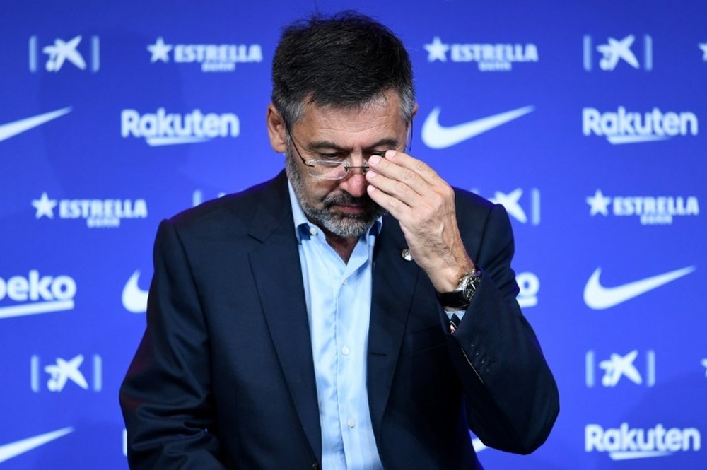 A vote of no confidence against Bartomeu will be held. AFP