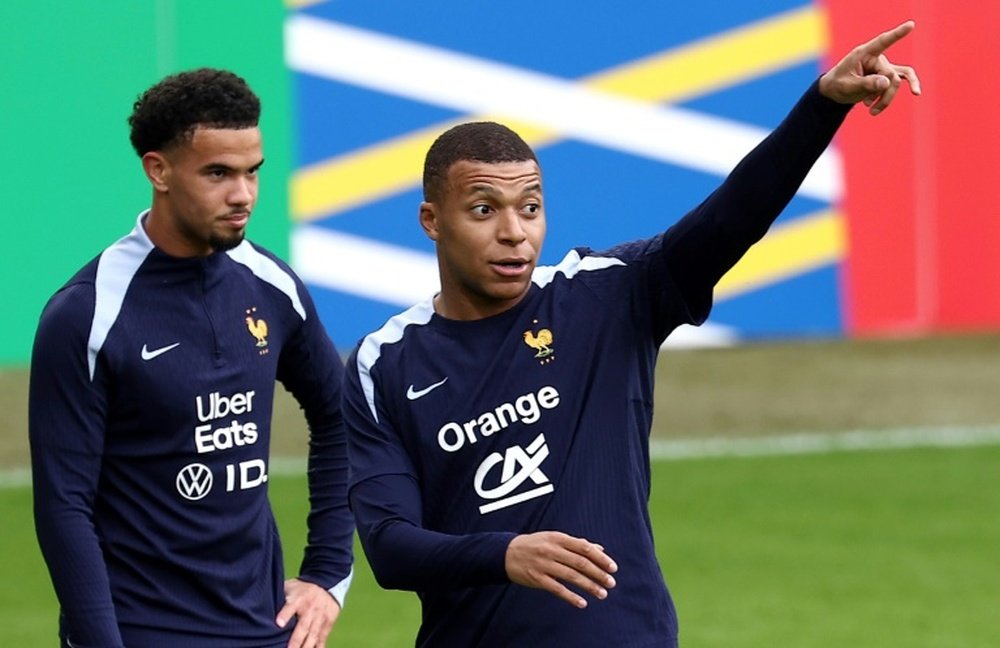 Mbappe did not train with France. AFP