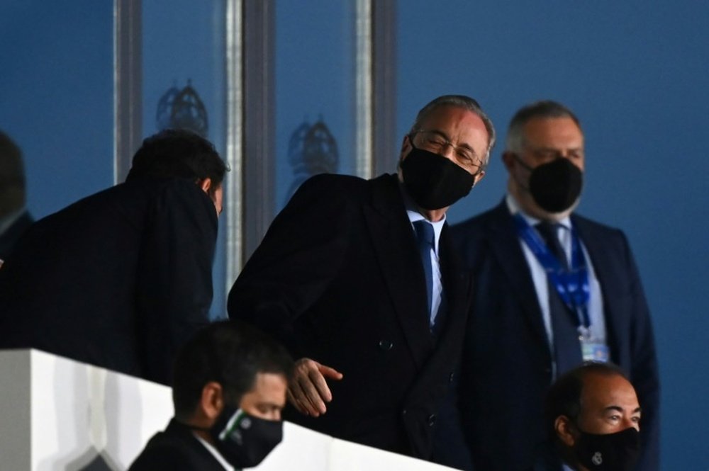 Les supporters de Chelsea ont insulté Florentino Perez à Stamford Bridge. afp