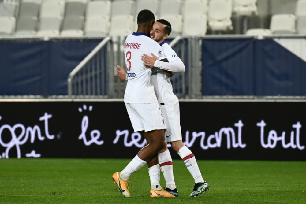 Service minimum pour le PSG à Bordeaux. AFP