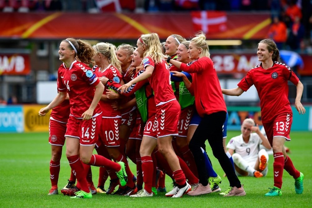 Le Danemark vient d'éliminer l'Allemagne en quarts de finale de l'Euro. AFP