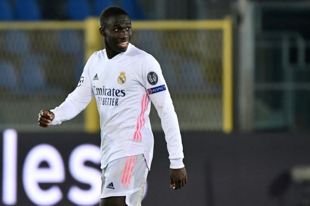 Ferland Mendy a marqué le seul but de la rencontre face à l'Atalanta. AFP