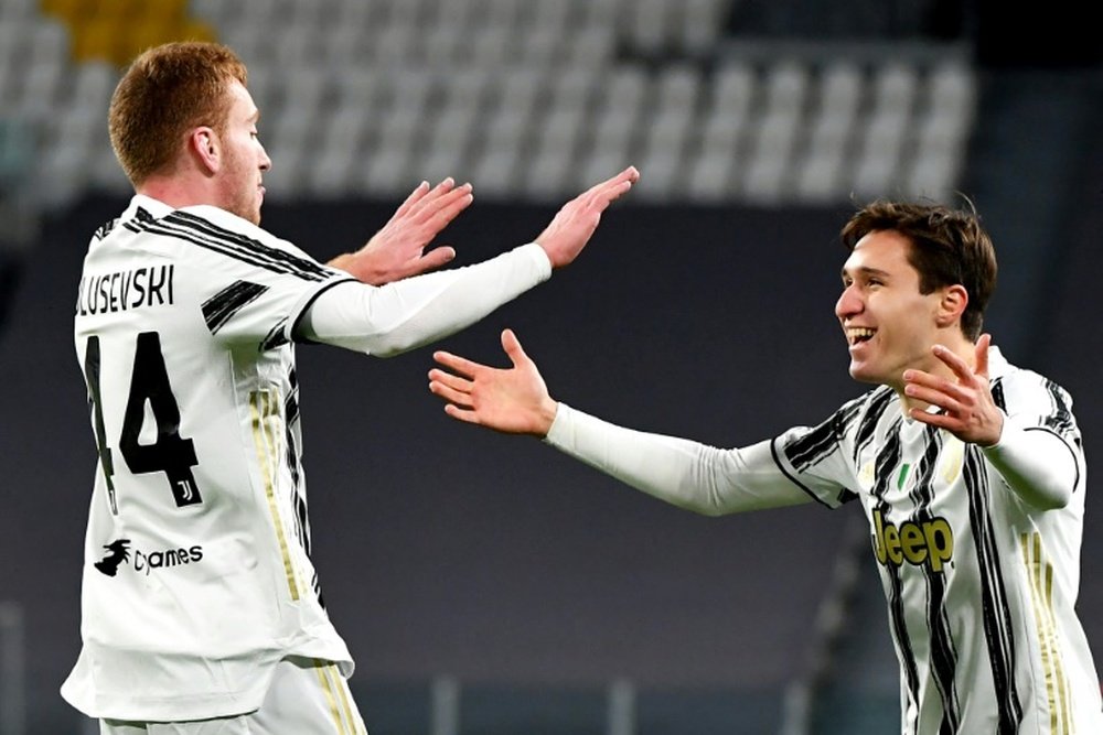 Les attaquants de la Juventus Turin, le Suédois Dejan Kulusevski. AFP