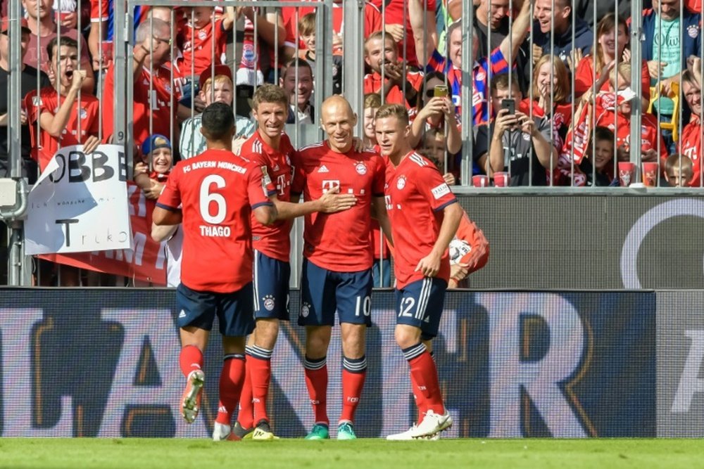 Robben culminó la remontada del Bayern en la visita del Bayer. AFP
